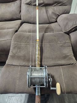 Penn senator 9/0 wireline offshore trolling deep drop combo, saltwater boat rod, conventional rod and reel