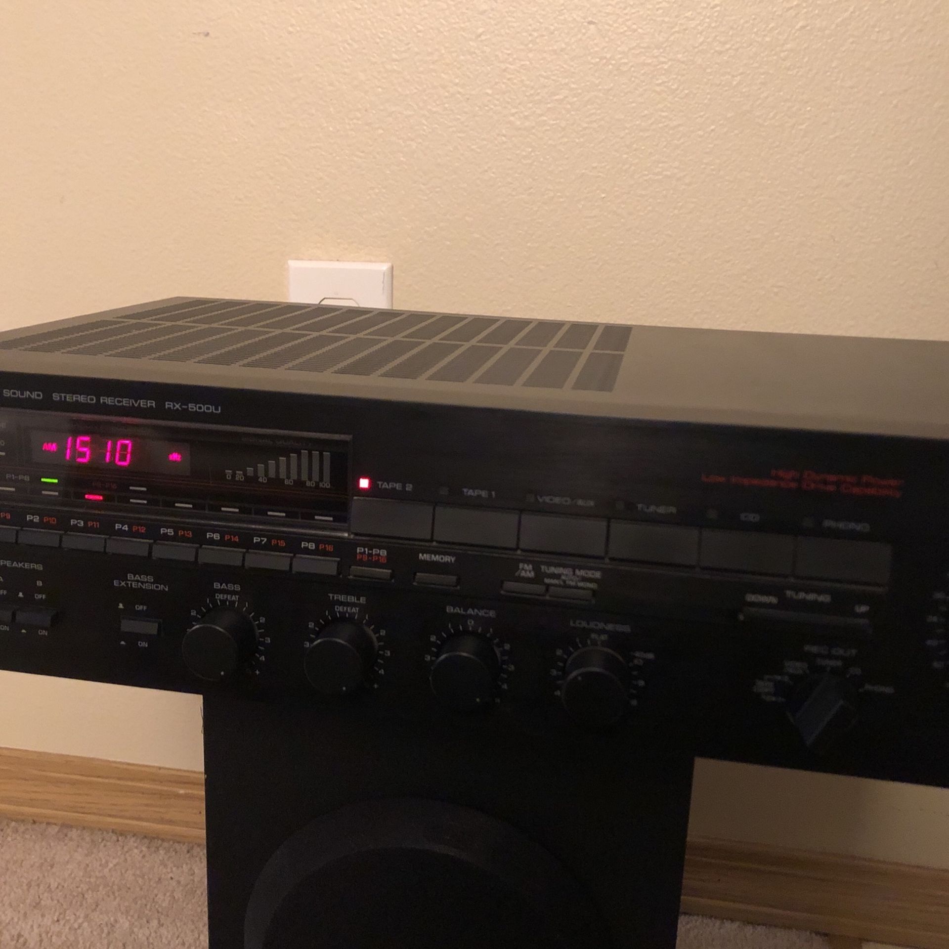 Yamaha RX-500U Natural Sound Stereo Receiver 210 Watts