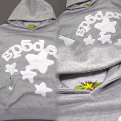 Sp5der Hoodie in Gray 
