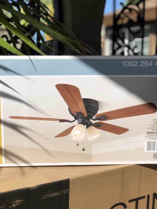 Hampton Bay Blair 52 In Led Indoor Oil Rubbed Bronze Ceiling Fan