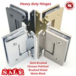 Wall to glass hinges heavy duty