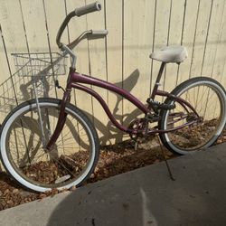 Beach Cruiser Bike With Front Basket