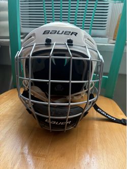 Bauer BHH5100M White Hockey Helmet w/ Profile II Cage Medium