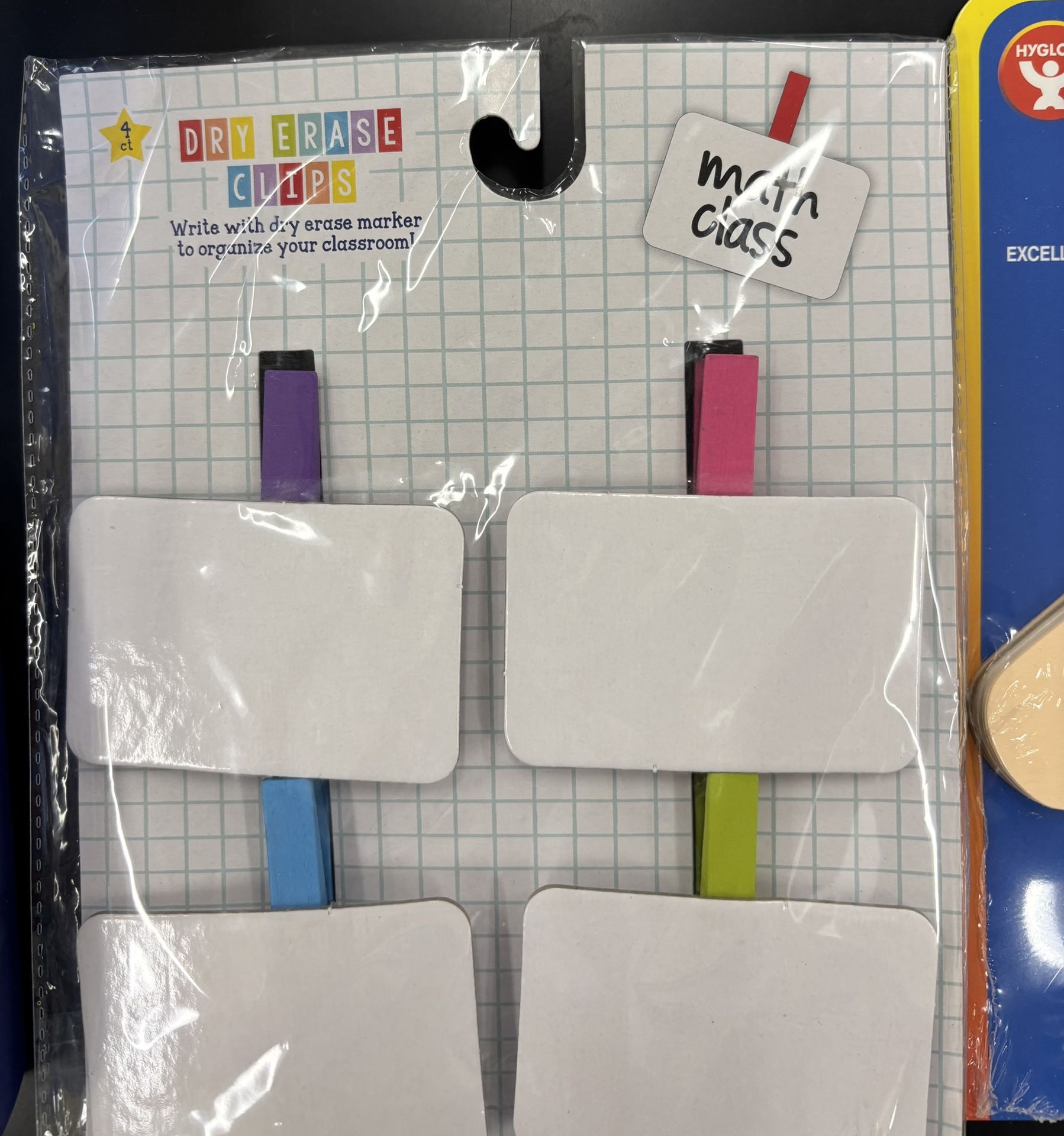 New Dry Erase Clips