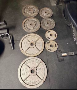 230 lbs 45s 35s 25s 10s Olympic weights