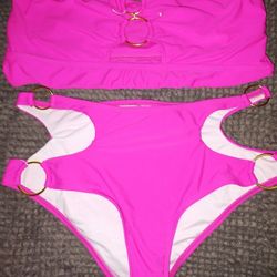2 Piece Bright Pink Bikini 