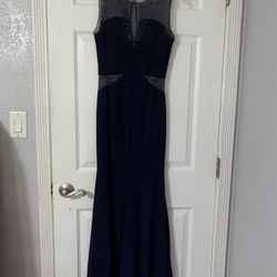 Navy Blue Prom Dress