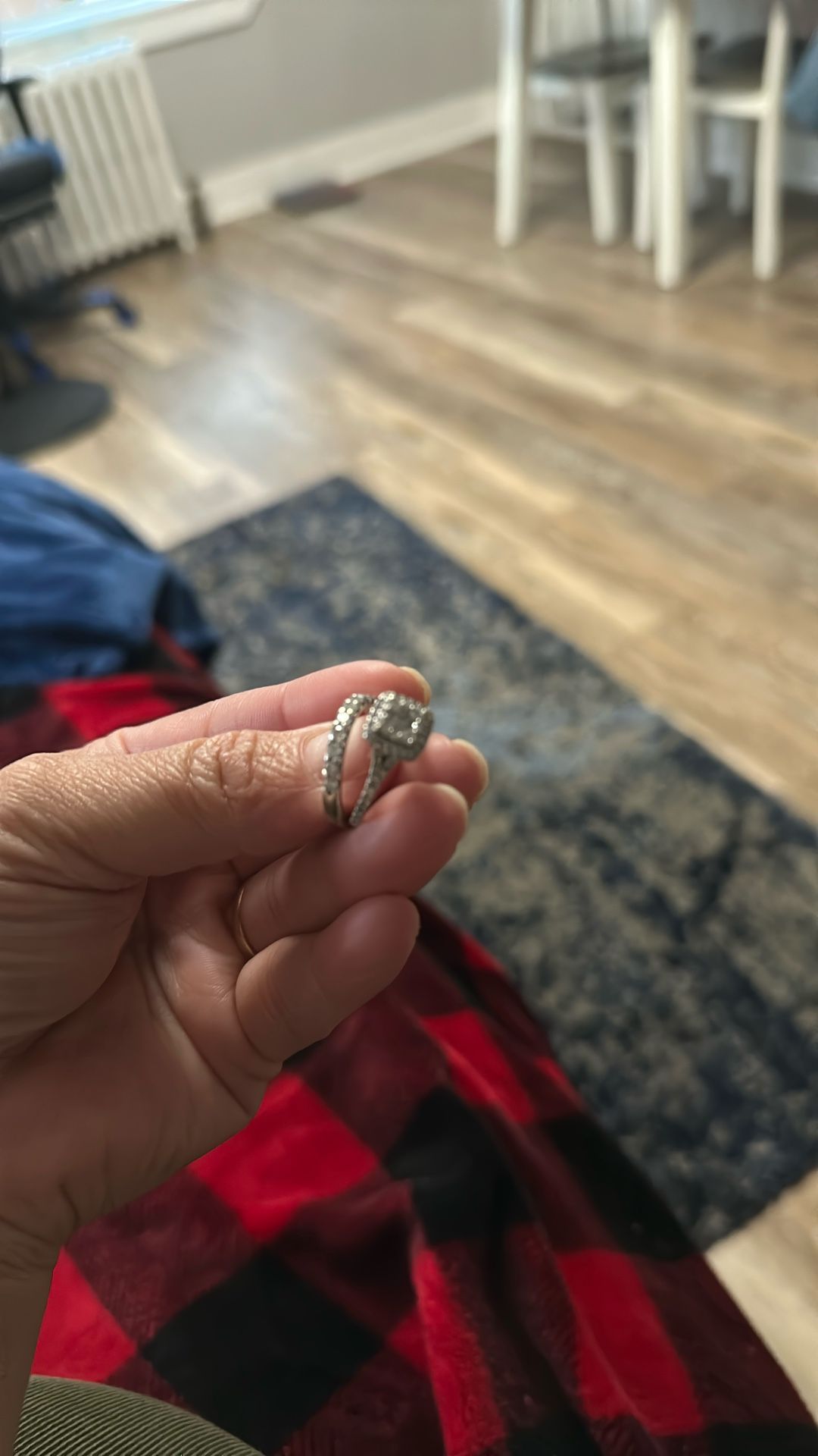 Engagement Ring, And Wedding Ring Set