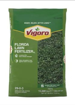 42 lbs. 15,000 sq. ft. Lawn Fertilizer for Florida Grass Types Sealed (Message for Bulk Purchases) 18 Bags available