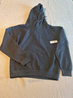 Gray Pullover Hoodie with Kangaroo Pocket