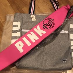 PINK Giant Tote And Beach Sling Cooler