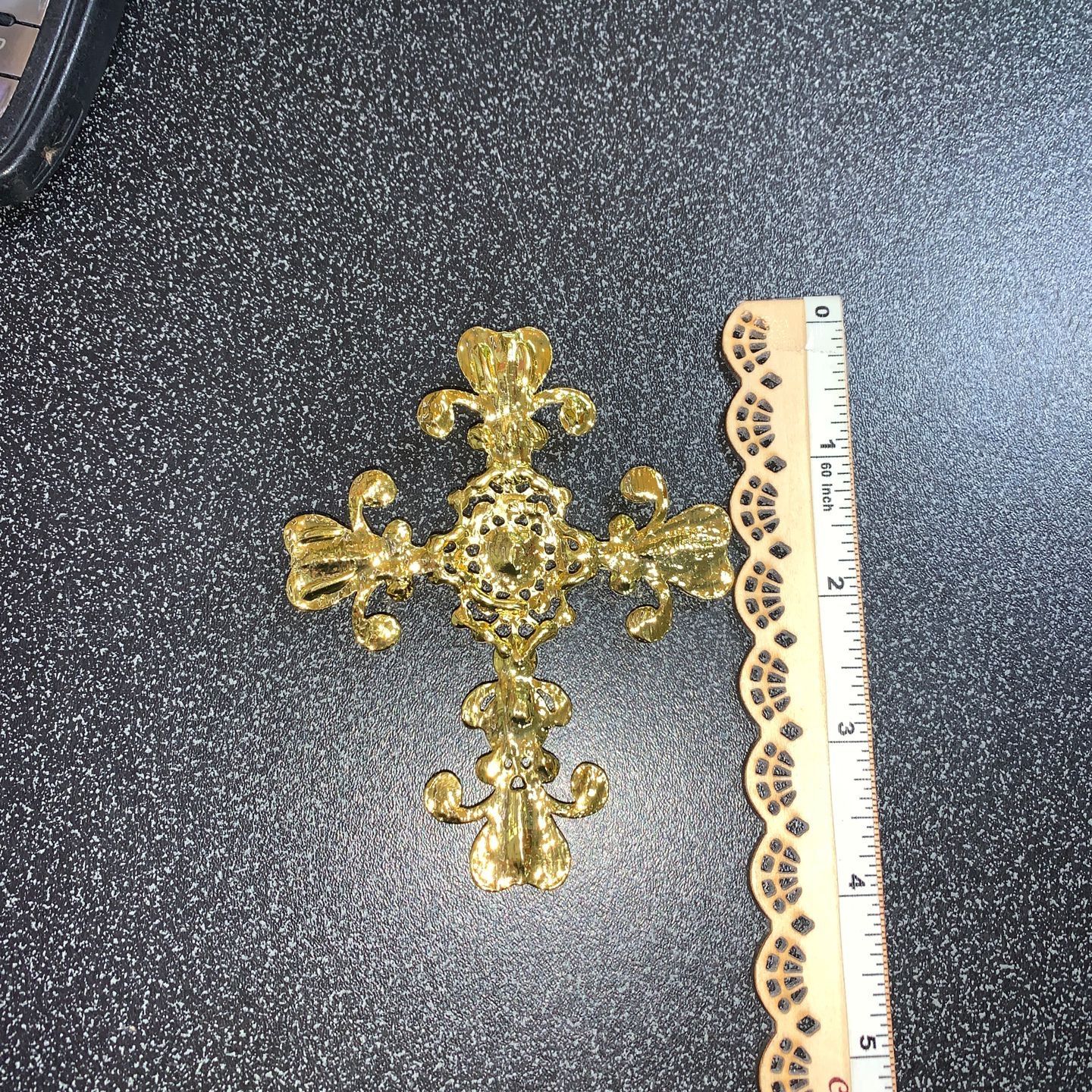 Pink rhinestone Cross