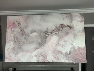 Pink abstract marble Canvas