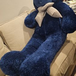 60in Royce Cuddles Navy Blue Life Size Teddy Bear