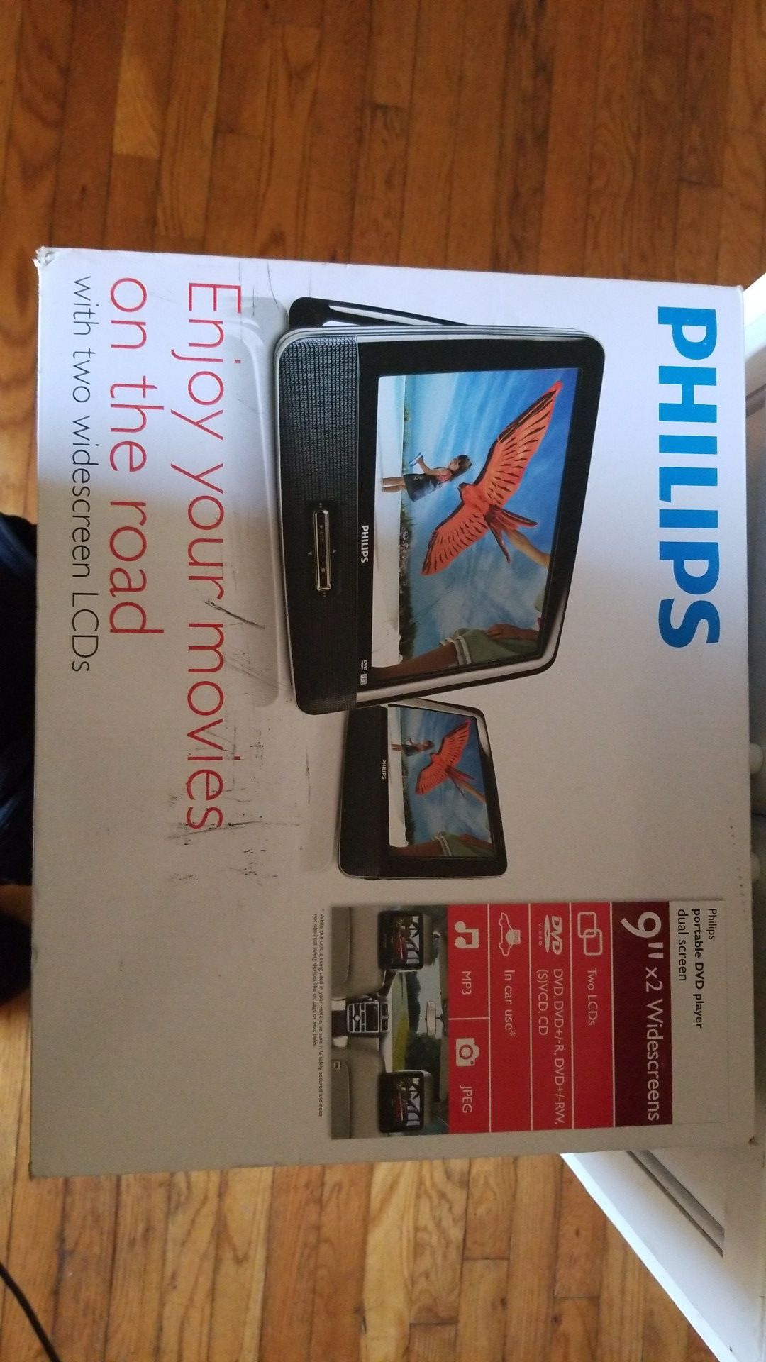 Phillips dual screen portable DVD player