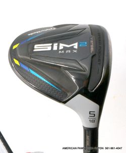 Taylormade Sim2 Max 5-Wood 18 Mens RH Fujikura Ventus Blue FW 5-R Regular  Graphite shaft 