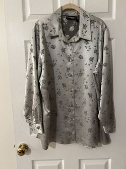 Silver Metallic Blouse 