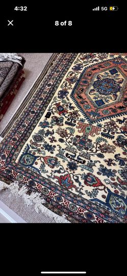 5.9x9 Feet Antique Persian Handmade Rug