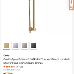 NEW Delta 24” Slide Bar Mount Hand Shower