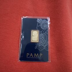 Gold pamp bar 5g 24k