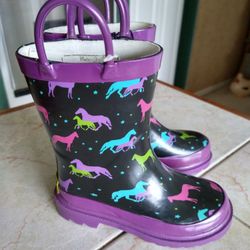 New Kids Horse Rubber Boots