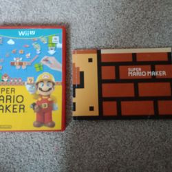 Wii U Super Mario Maker With Book