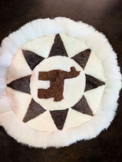 Alpaca patchwork rug