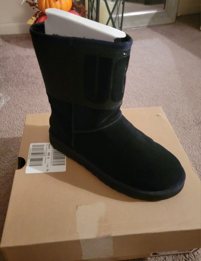 UGG CLASSIC SHORT SPARKLE BOOTS 