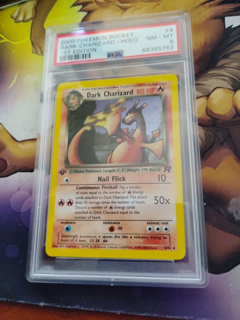 1st Edition Dark Charizard Holo PSA 8 for Sale in Anaheim, CA - OfferUp 1st Edition Dark Charizard Holo PSA 8 for Sale in Anaheim, CA - OfferUp