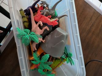 Bucket of dinosaurs