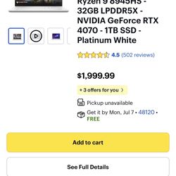 Asus Zephrus G14 4070 