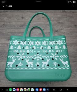 Bogg Bag Large Holiday Green Ugly Christmas Sweater Tote Waterproof
NWT