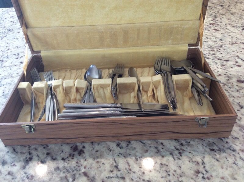 Vintage silverware set Japan 61 pcs eldan