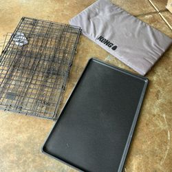 Dog Crate with Kong Mat 