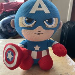 Marvel TY Beanie Baby Captain America Plush