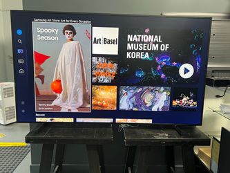 SAMSUNG 65” THE FRAME SMART TV 4K HDR FANTASTIC PICTURE QUALITY GUARANTEED THE ART TV WITH ORIGINAL REMOTE ⭕️✅📺💯💯