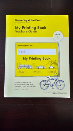 Handwriting Without Tears My Printing Book Teacher's Guide Grade 1