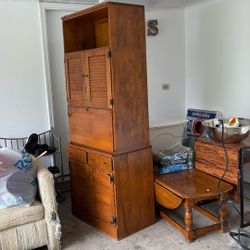Antique Living Room Wooden Cabinet