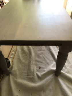 Kitchen Table - Newly refinished matte distressed gray