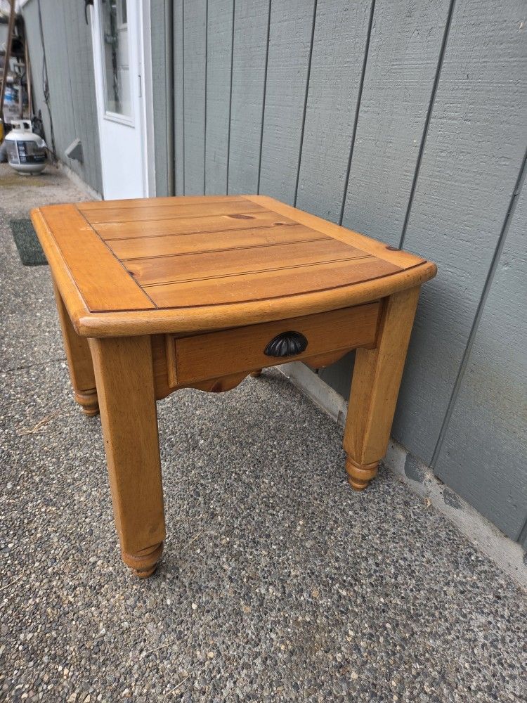 Sold Wood Nightstand