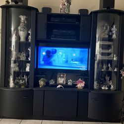 Black tv stand