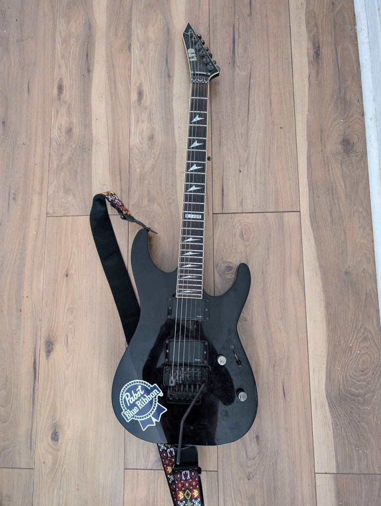 ESP M-400 Gloss Black Solid Body Electric Guitar