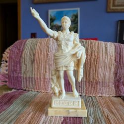 Cesar Augusta Statue With Infant Angel