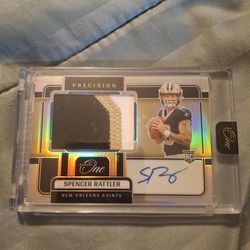 2024 Panini One - "Precision" Insert (Serial# 50/99) Spencer Rattler Rookie Patch Auto