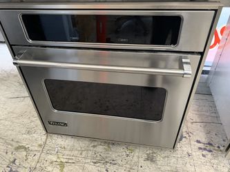 Viking 27” single wall oven in stainless steel