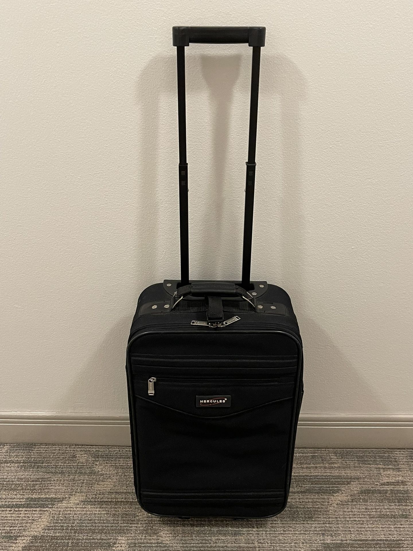 SMALL (20"H x 12"W x 7"D) Black, Soft-Side, Wheeled Carry-on Luggage - posted price is firm.