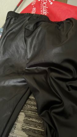Girl, leather pants
