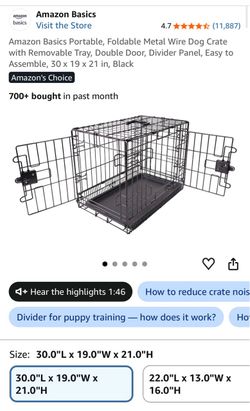 Like-New Dog Crate – Excellent Condition