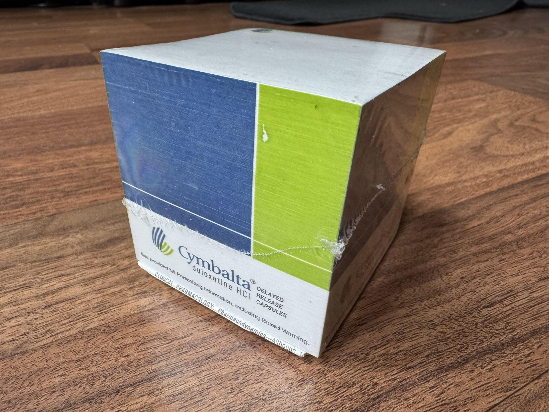 NEW Vintage Cymbalta Note Cube Pad Paper Drug Rep Pharmaceutical