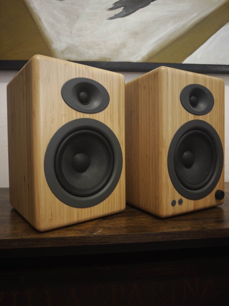 Audioengine A5+ Wireless Bluetooth Bookshelf Speakers - Premium 150W Stereo Speakers for Music, Gaming, Turntables, Home Theater Systems - Powerful St